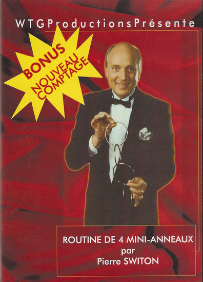 DVD Routine de 4 mini-anneaux par le magicien Pierre Switon